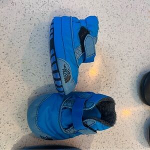 Lot- The North Face Bright Blue Kids Winter Booties(2) & shoes